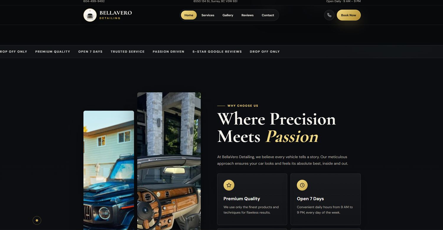 Bella Vero redesign before and after preview